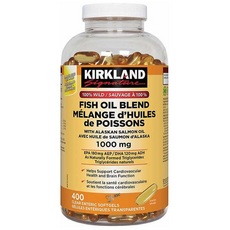 커클랜드 알래스카 연어 피쉬오일 오메가3 1000mg 400정+정품증명서 BC#1341350, 1개, 400정