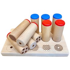 河神 蒙氏益智聽覺音桶與觸覺翻模, 1套