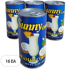 써니코코 코코넛 크림, 425g, 16개