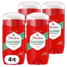 올드스파이스 하이 인듀어런스 퓨어 스포츠 남성 데오드란트, 85g, 4개