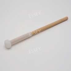 싱잉볼 스틱 드럼 양가죽 씽잉볼 노래 수제 사운드테라피 요가 악기, 대나무 실리콘 헤드 스틱 트럼펫, 1개