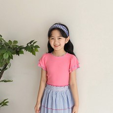 쿠키하우스 에나빈 골지 티셔츠_26898