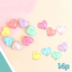 무아몽 냉장고 자석 현관 마그네틱 네오디움 인테리어 자석, 3.반짝반짝하트 14p