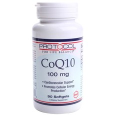 PROTOCOL FOR LIFE BALANCE 輔酶 Q10 100 毫克軟膠囊不含麩質, 90顆, 1罐