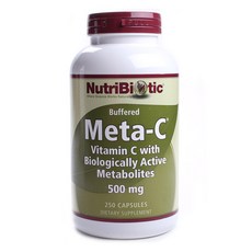 NutriBiotic Meta-C維他命膠囊 500mg, 250顆, 1罐