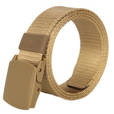 戰術戶外運動尼龍帆布皮帶快速乾皮帶輕量登山腰帶無金屬皮帶, 1個, 狼棕色 / 120cm, 狼棕色