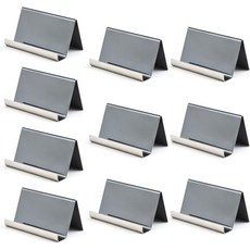 12042054 명함 꽂이 거치대 케이스 10개 홀더 스탠드 304 스테인리스 스틸 박스 오피스 데스크 오거나이저