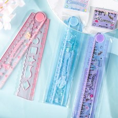 산리오 캐릭터즈 디저트 파티 초등 학생 문구 방안 접이식 30cm 자, 2개, 마이멜로디