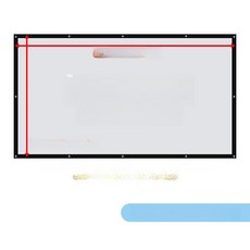 스크린 캠핑용 초대형 영화관 휴대용 빔프로젝터 행사, 두꺼운 탄성, 92인치 16 9