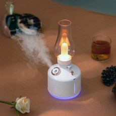 호롱불 무선 가습기 280ml 화이트 캠핑 회사 초음파 자동차 아기방 여행