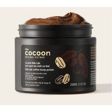 Cocoon 코쿤 에코리필 바디 스크럽 커피 바디 폴리쉬 200ml 묵은 각질 제거 ( tay da chet body Cocoon ), 200g, 3개