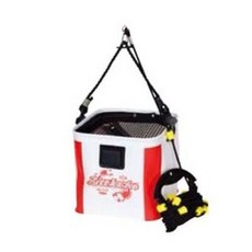 Inssu商會 HDF Jitrak HB-1332 網狀菜瓜布 18cm, 白+紅