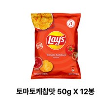 레이즈 토마토 케찹맛 미니 감자칩 회사 간식 캠핑 맥주안주 MJKOREA, 12개, 50g