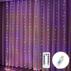 프린 크리스마스 조명 Led 장식 요정 방 Garlands 문자열 커튼 폭포 스트립 침실 Noveltie, 20) 색상 - 6MX2M 400LED