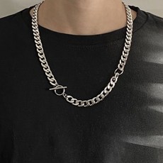TQ 써지컬 스틸 데일리 토글바 체인 목걸이 TQ659