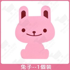 卡通馬桶除臭貼 動物香味貼 衛生間消臭粘貼墊, 1個, 兔子（22cm*16.5cm）