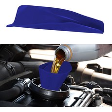 유연한 오일 깔때기 재사용 가능한 교환용 자동차 충전 배수 유출 방지 접이식 교환 도구 오토바이 잔디 깎는 기계 스노우플로파란색용 와이드 마우스, Red