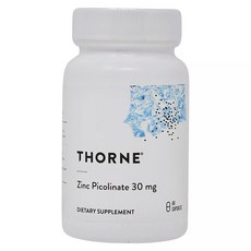 Thorne 吡啶甲酸鋅膠囊 30mg, 60顆, 1個