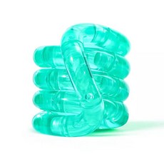 무지개 온도 변화 트위스트 놀이 어린이 트위스트 놀이 투명 변형 트위스트 줄 지능 개발 스트레스 해소 놀이, 크리스탈 모델 - 에메랄드 그린