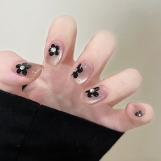 穿戴甲高級感春夏閃鑽蝴蝶手工美甲甲片辣妹穿戴式指甲片, 1個, BY1741水晶燈籠:手工甲XS碼#10片/袋