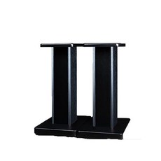 스피커 받침대 티비 다이 사운드바 거치대 우드 스탠드 선반, S008 블랙:50CM, 1