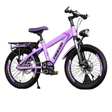 여아 입문용 두발자전거 20인치 저학년자전거 18인치, 18 인치, F. 퍼플 (짐받이)