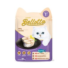 Bellota 貓鮮餐包 鮪魚沙巴風味, 85g, 24個, 鯖魚