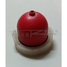 榮展五金 油泡總成 百力通草坪機油泡球總成 加濃球 有孔紅色油泡球 油膜 吸油球, 1個