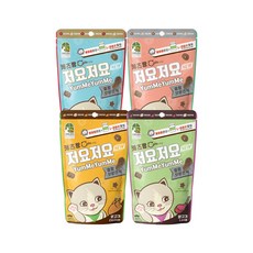 뉴 캐츠랑 저요저요 60g/150g 4종 혼합세트(참치+연어+닭고기+양고기) 고양이 영양간식, 참치+연어+닭고기+양고기, 240g, 1개