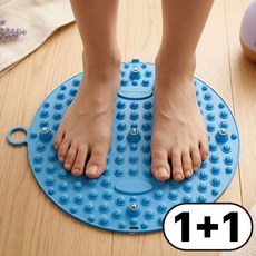 도토리컴퍼니 지압매트 발바닥 발지압 패드, 블루, 2개