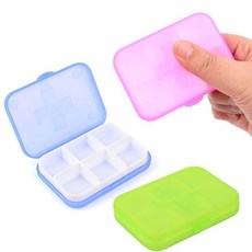 하루한점 미니 수납케이스 6칸 1P 색상랜덤 알약케이스