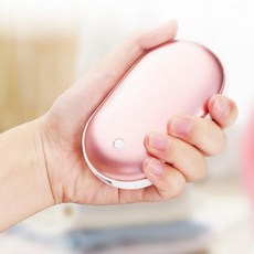 휴대용 컴포트 충전식 보조배터리 손난로 5200mAh, 실버, 단일상품0