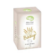 nac nac 牛奶燕麥香皂, 1個, 牛奶燕麥嬰兒皂