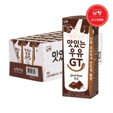 남양유업 맛있는우유gt 딸기우유 초코우유180mlx24팩 혼합가능, 180ml, 24개