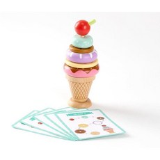 3살 4살 손가락발달 원목 탑쌓기놀이 돌봄교실 블럭 고리장난감 12개월 아기, 1개