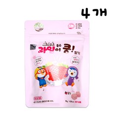 뽀로로 요거트 품은 과일이 쿵 딸기칩, 16g, 4개