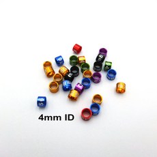 플랫 혼합 색상 버드 풋 링 (2.6mm-8mm) 50 개, 03 4mm