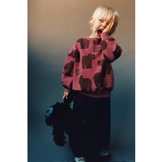 [국내배송] 자라 ZARA 애니멀 프린트 스웨트셔츠 - 화이트 로즈핑크 938840