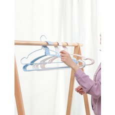 논슬립 옷걸이 5개 세트 바지/정장 전용 매장용 미니 행거 거치대, 30개, 특대 46cm 연한 블루 30개