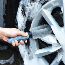 자동차바퀴 타이어휠 세차브러쉬 손세차 셀프 세척솔 셀프세차 디테일링휠브러쉬, 1개