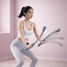 무줄 배틀로프 운동봉 홈트 전신운동 팔근력 트레이닝 다이어트 흔들기 피트니스 운동기구, 그레이