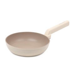 쿡앤쿡 아델 IH 인덕션 후라이팬 궁중팬 계란말이팬 사각팬 티타늄코팅, 1개, 후라이팬 22cm, 아이보리