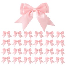 고급 완성 리본 선물 포장 리본 완제품 장식 7cm, 25개, 핑크