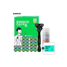 페이스 아쿠아 쉐이빙폼 250ml 5개 피부보호 수분공급, (연휴특가) 페이스6 면도기획세트 2호 +증정(타올)/
