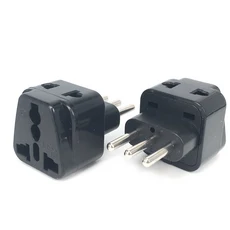 영국 미국 EU IL 어댑터 US-EU 플러그 블랙/화이트 호주 여행용 전원 소켓 콘센트 CE 2 in 1 1 개