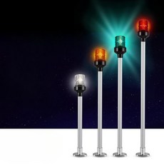 야간항해등 보트야간항해장비 구명부환 선박야간항해등 LED 전방등 좌우등 항해 표시등 12VLED 측면등, 303mm 조절+고정