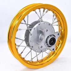 알루미늄 합금 28홀 및 AP 10인치 바이크용 림 허브 핏 BSE 1.40 CRF 리어 드럼 더트 KAYO 브레이크 바이크, [01] 금, 1개