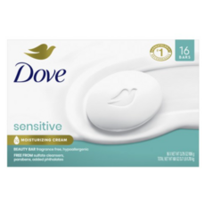 도브 모이스처라이징 뷰티 센스티브 스킨을 위한 비누 107g 16개입 미국정품배송, 16개