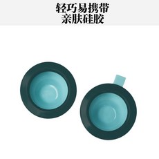 福佳#現 家用拔罐吸罐 迷你拔罐器 經絡頸部按摩罐 肩頸腰背腿按摩拔罐專用, 矽膠吸盤丨藍色2個, 1個