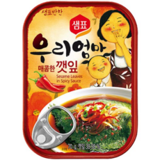 샘표 우리엄마 반찬 매콤한 깻잎, 70g, 13개
